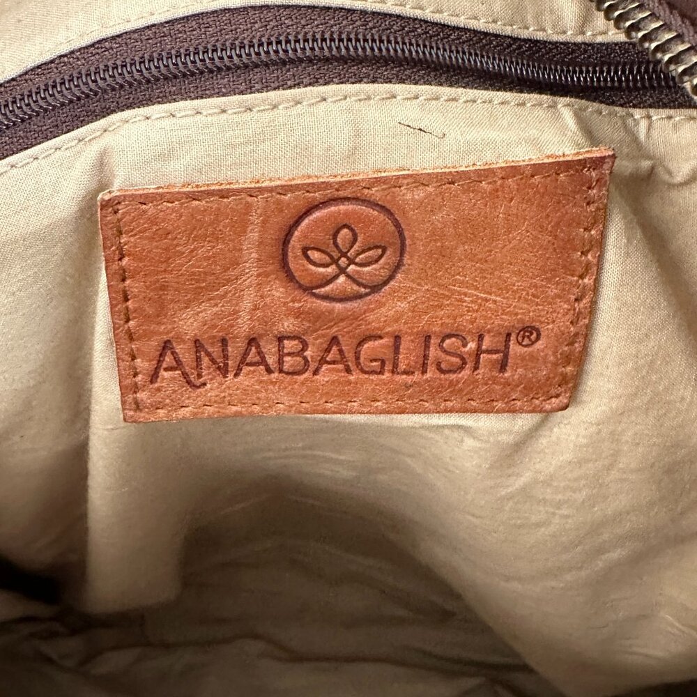 Anabaglish Eleanor Soft Chocolate Brown Suede Tote Handbag - Picture 7 of 15